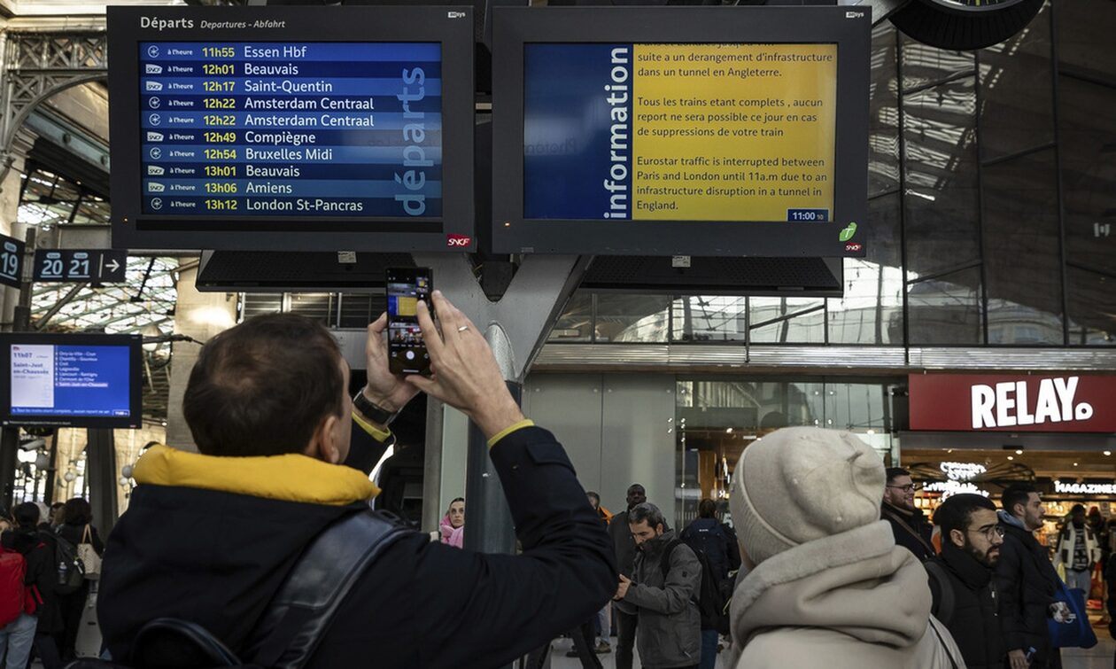 Eurostar: Χάος με τα δρομολόγια των τρένων – Αποκλεισμένοι σχεδόν 30.000 επιβάτες