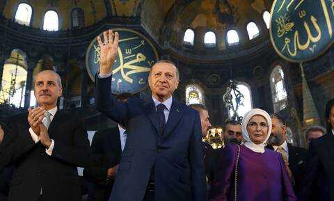 Νέα πρόκληση Ερντογάν: Σύμβολο του τουρκικού αιώνα χαρακτήρισε την Αγία Σοφία ο «Σουλτάνος»