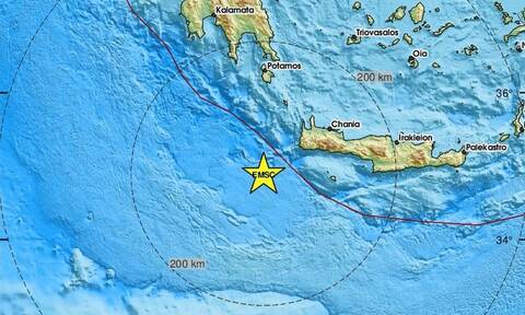 Σεισμός νοτιοδυτικά της Κρήτης - Αισθητός στο νησί (pics)