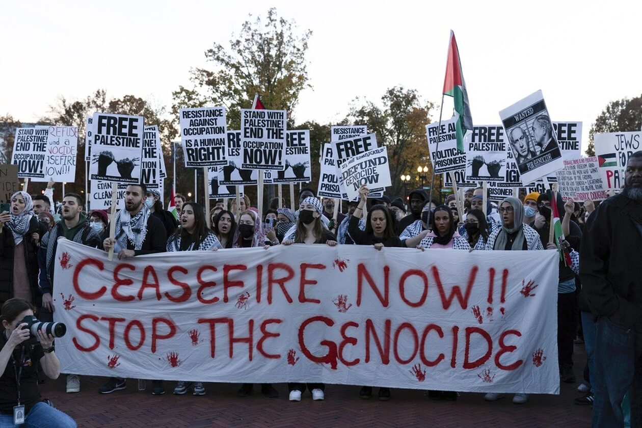 Πόλεμος στο Ισραήλ: Ογκώδεις διαδηλώσεις σε Ουάσινγκτον και Λονδίνο για κατάπαυση του πυρός στη Γάζα