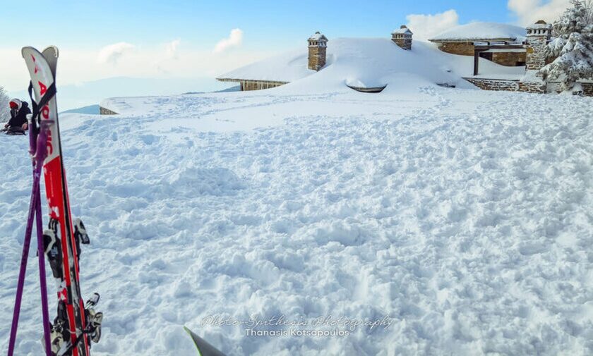 Στα λευκά το Πήλιο – Eντυπωσιακές εικόνες από το χιονισμένο βουνό των Κενταύρων