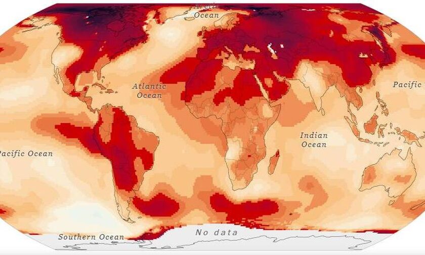 Έρευνα κατέγραψε τις περιοχές που θερμάνθηκαν περισσότερο την πιο ζεστή χρονιά της ιστορίας της Γης