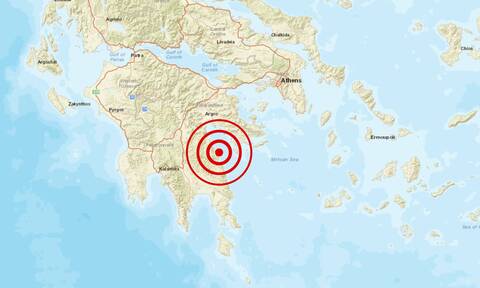Σεισμός 4,8 Ρίχτερ στον Αργολικό Κόλπο - Τι αναφέρει το Γεωδυναμικό Ινστιτούτο