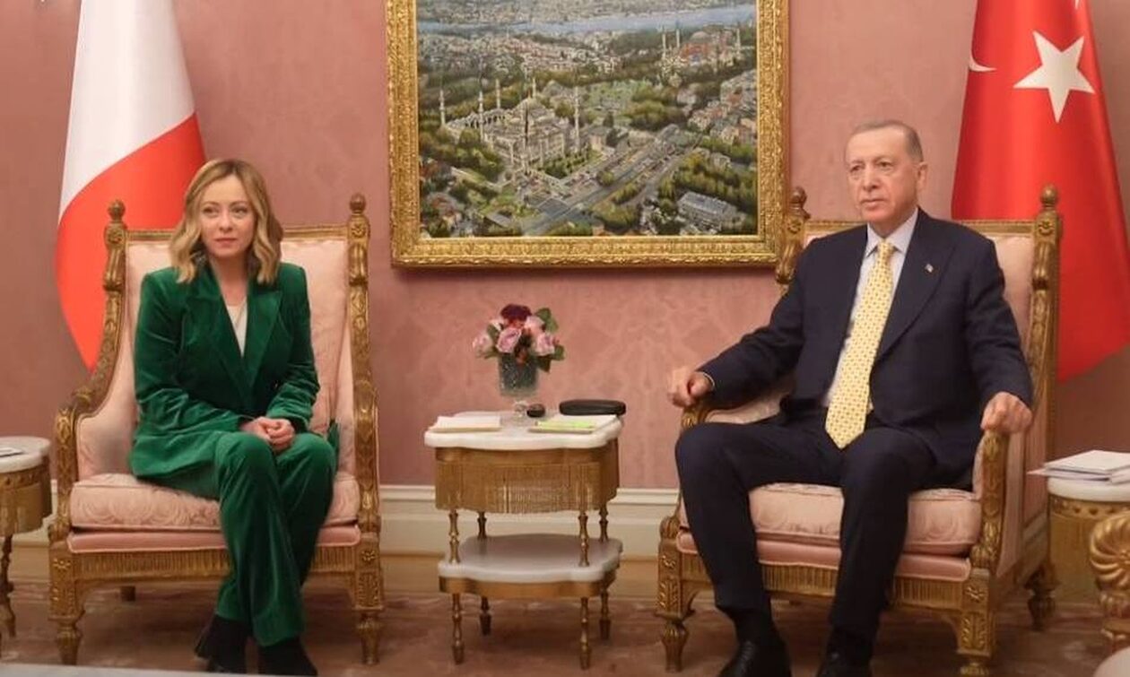 Τζόρτζια Μελόνι: Στην Κωνσταντινούπολη η ιταλίδα πρωθυπουργός - Συναντήθηκε με τον Ερντογάν