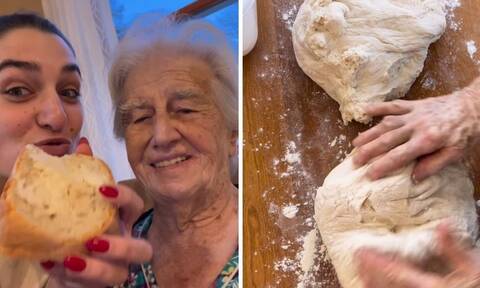Συνταγή για ζυμωτό ψωμί της γιαγιάς Σοφίας