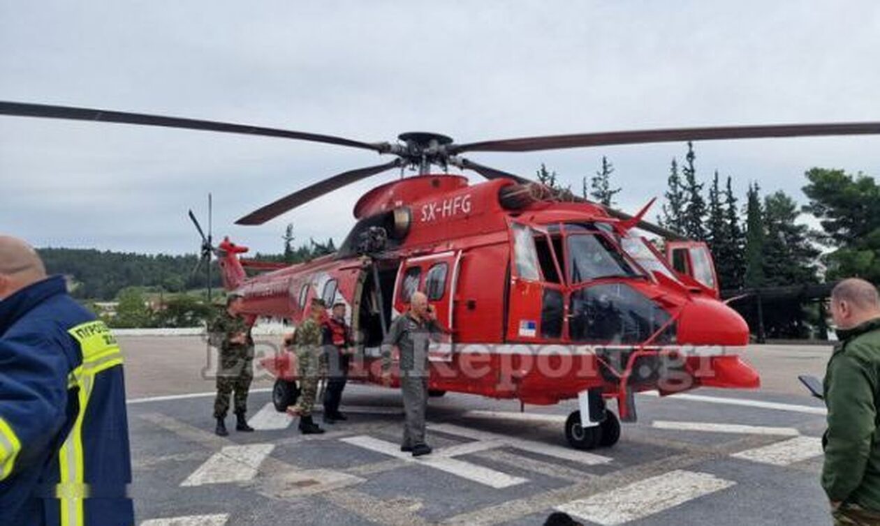 Φωκίδα: Επιχείρηση διάσωσης ορειβάτη στα Βαρδούσια με ελικόπτερο