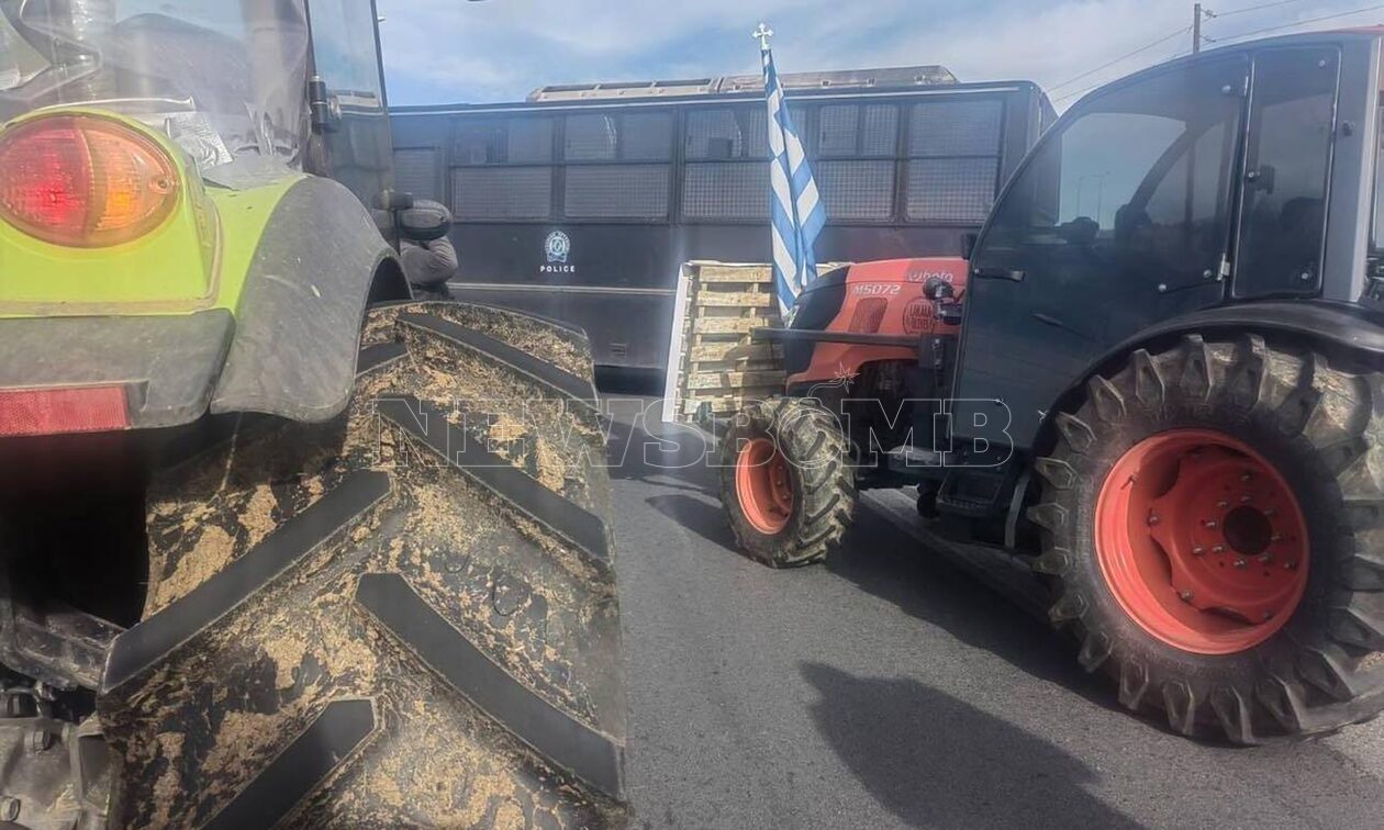 Μπλόκο της Αστυνομίας στους αγρότες της Χαλκιδικής