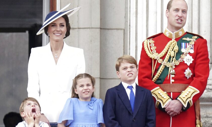H Kέιτ Μίντλετον με τον πρίγκιπα Ουίλιαμ και τα παιδιά τους