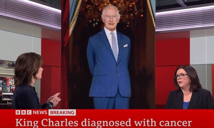 Βασιλιάς Κάρολος: Η στιγμή που το BBC ανακοινώνει την είδηση για τον καρκίνο