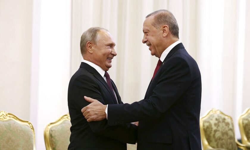O Bλαντιμίρ Πούτιν και ο Ρετζέπ Ταγίπ Ερντογάν