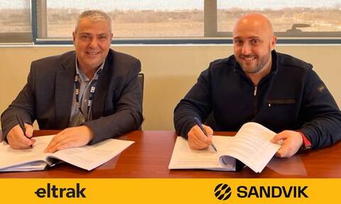 Υπογραφή συνεργασίας μεταξύ Eltrak & Sandvik στον τομέα των σταθερών μηχανημάτων θραύσης