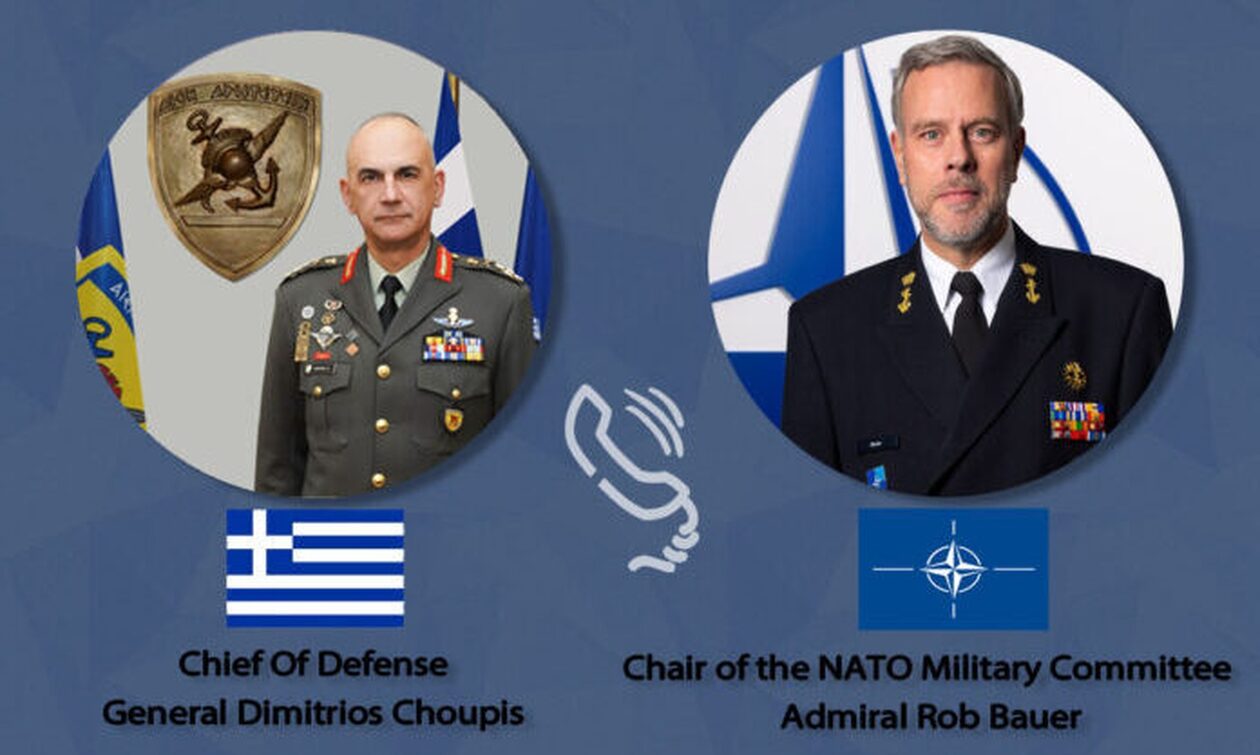 ΓΕΕΘΑ: Τηλεφωνική επικοινωνία Χούπη με τον Πρόεδρο της Στρατιωτικής Επιτροπής του ΝΑΤΟ