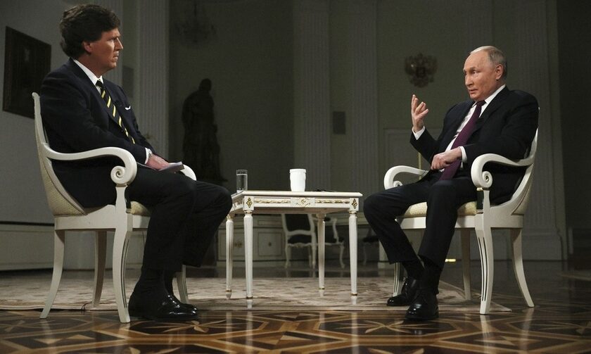 O Bλαντιμίρ Πούτιν έδωσε συνέντευξη στον Τάκερ Κάρλσον