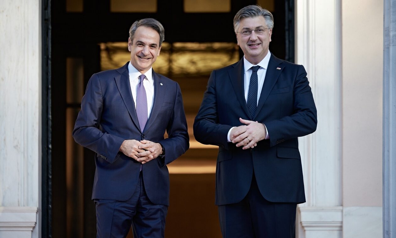 Κυριάκος Μητσοτάκης: Συνάντηση με τον Πρωθυπουργό της Κροατίας, Αντρέι Πλένκοβιτς