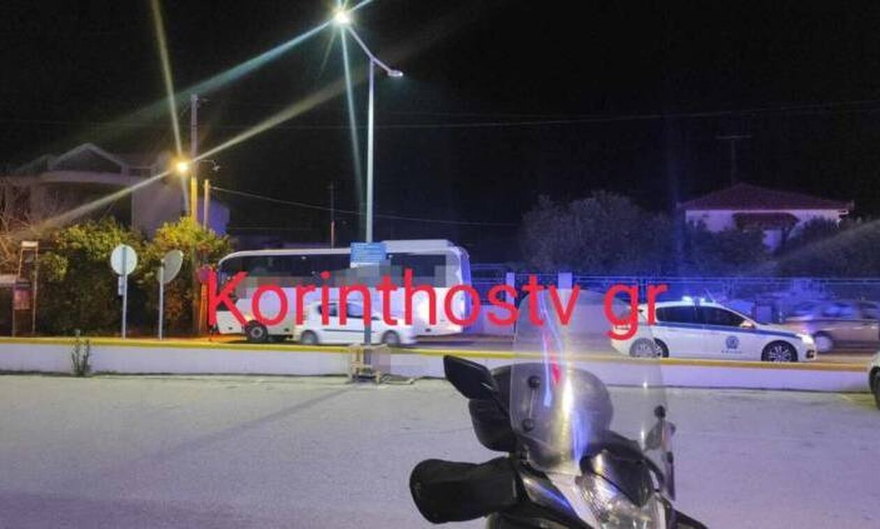 Τροχαίο στην Παλαιά Εθνική Οδό Κορίνθου-Πατρών: Σφοδρή σύγκρουση αυτοκινήτου με λεωφορείο