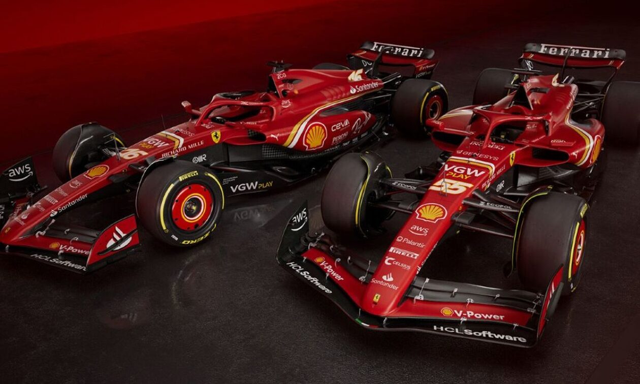 Αυτό είναι το νέο «κόκκινο βέλος» της Formula 1 - Η Ferrari παρουσίασε την SF-24 (vid)