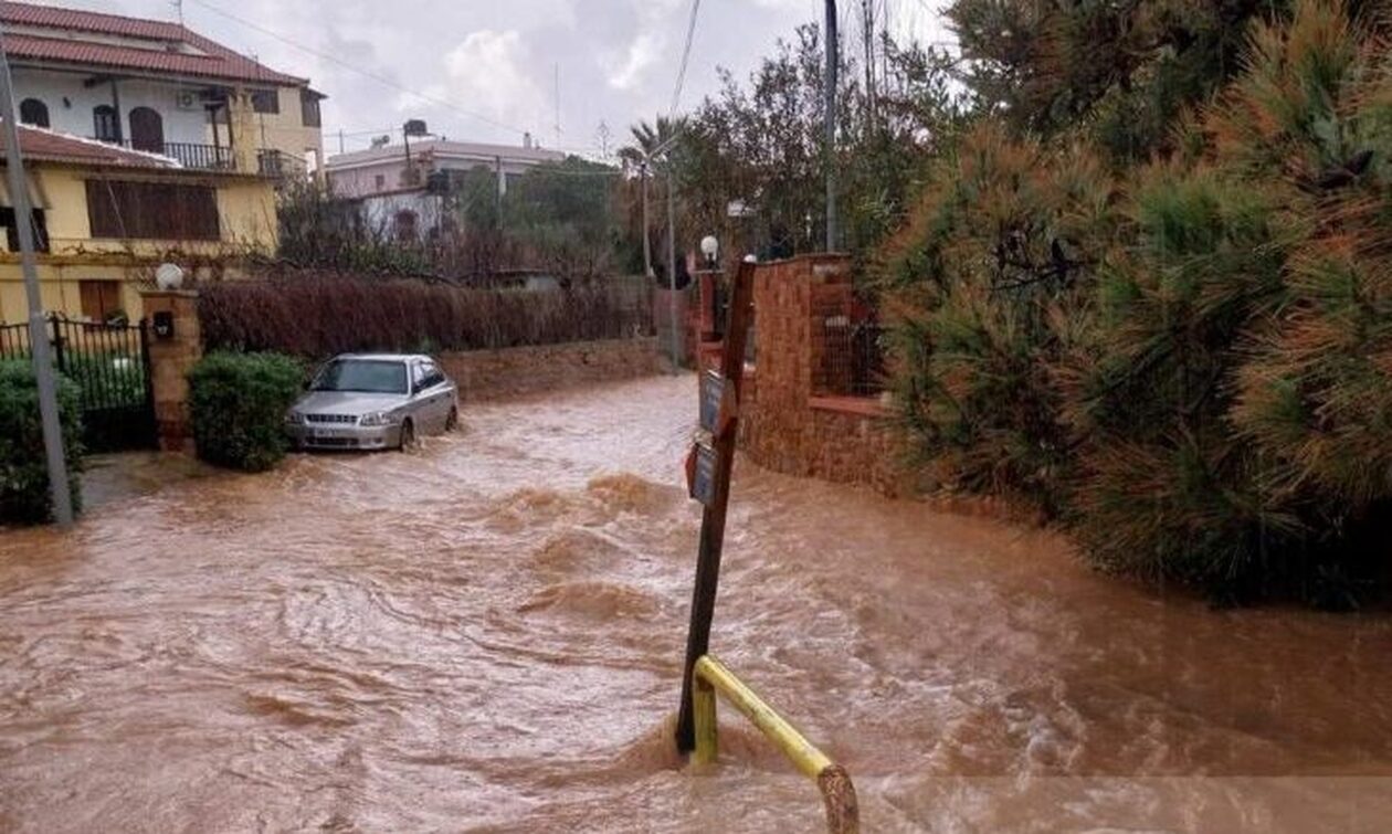 Κακοκαιρία - Χίος: Πλημμύρισαν σπίτια σε Αγία Ερμιόνη, Μέγα Λιμνιώνα και Κάμπο