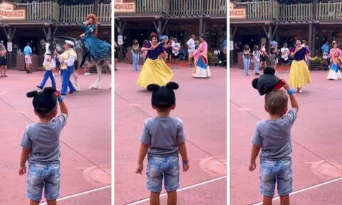 Ο μικρός που υποκλίθηκε μπροστά στις πριγκίπισσες Disney