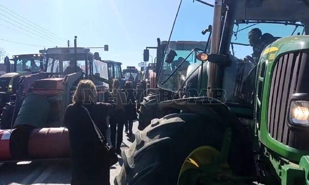 Θεσσαλονίκη: Μπλόκο της αστυνομίας στους αγρότες της Επανωμής