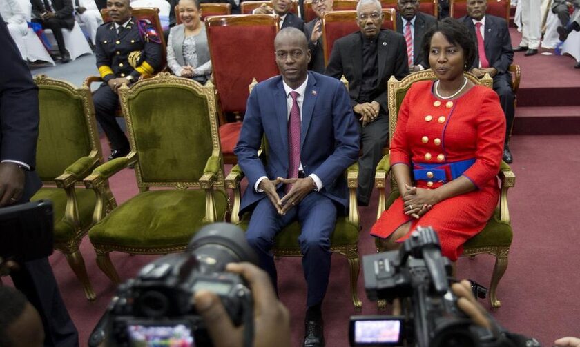 O δολοφονηθείς πρόεδρος της Αϊτής με τη σύζυγό του, Μαρτίν Μοϊζ