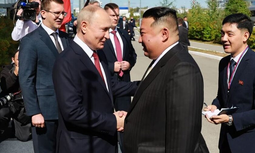 O Bλαντιμίρ Πούτιν και ο Κιμ Γιονγκ Ουν