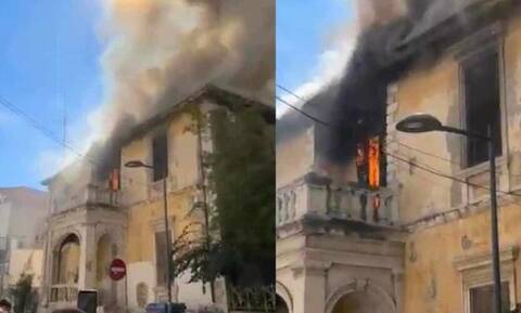 Κύπρος: Φωτιά στο αρχοντικό Παυλίδη στη Λεμεσό - Κατέρρευσε μέρος της οροφής