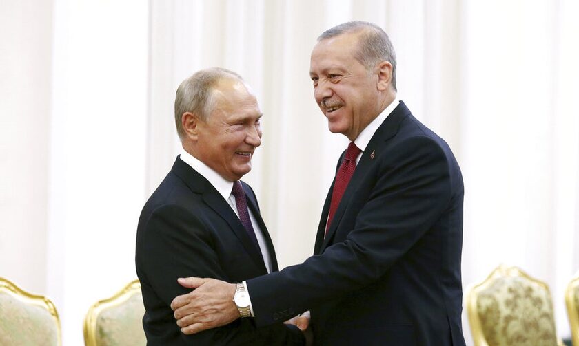 O Βλαντιμίρ Πούτιν και ο Ερντογάν