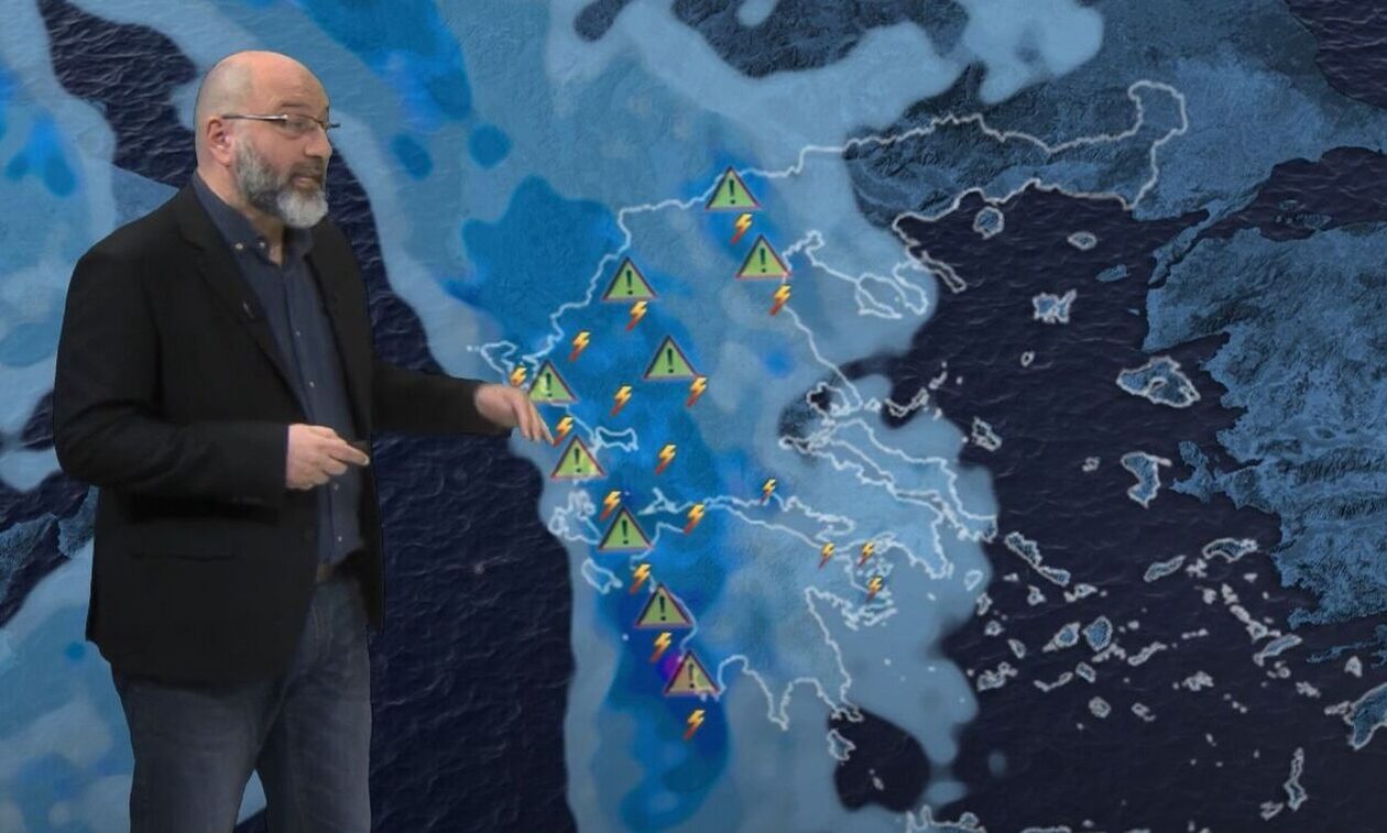 Σάκης Αρναούτογλου: Η πρόγνωση του καιρού - Πού θα «πέσει» πολύ νερό