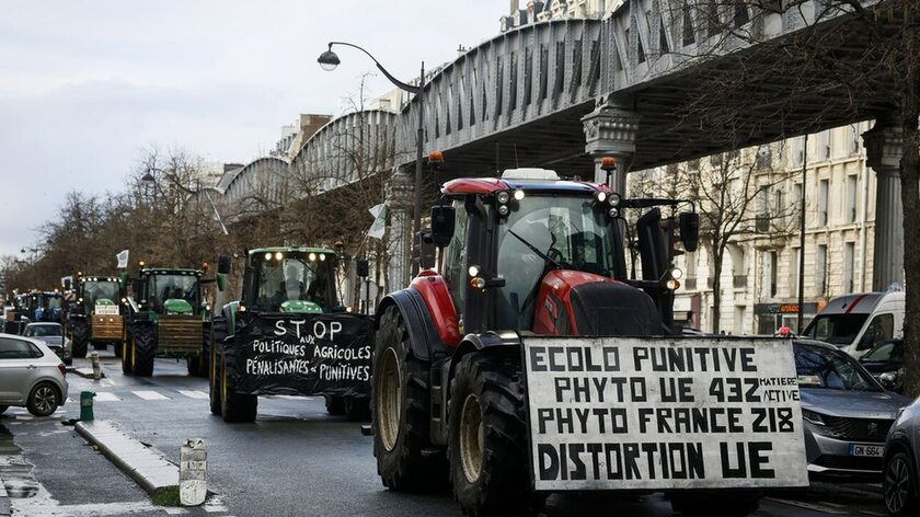 Γαλλία: Νέες μεγάλες διαδηλώσεις ετοιμάζουν οι αγρότες
