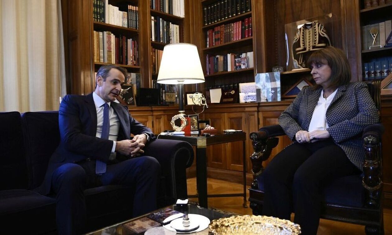Συνάντηση του Κυριάκου Μητσοτάκη με την Πρόεδρο της Δημοκρατίας, Κατερίνα Σακελλαροπούλου