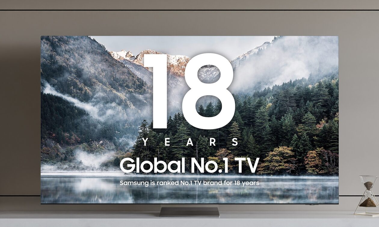 Samsung Electronics: Παραμένει στην κορυφή της παγκόσμιας αγοράς τηλεοράσεων για 18 συναπτά έτη