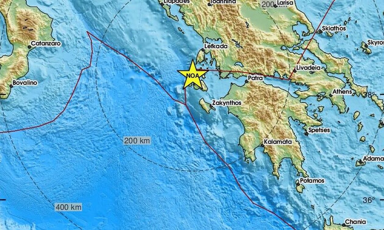 Σεισμός 3,2 Ρίχτερ στην Κεφαλονία
