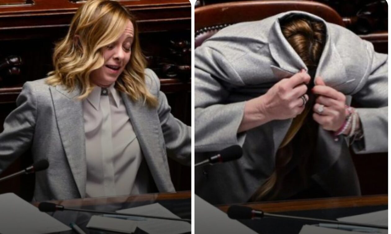 Ιταλία: «Viral» φωτογραφία της Τζόρτζια Μελόνι, ενώ «κρύβεται» μέσα στο σακάκι της