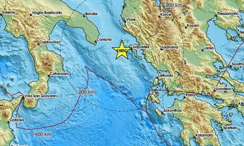 Σεισμός κοντά στην Κέρκυρα (pics)