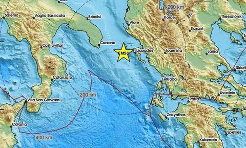 Σεισμός τώρα κοντά στην Κέρκυρα - Αισθητός σε Ιταλία και Αλβανία (pics)