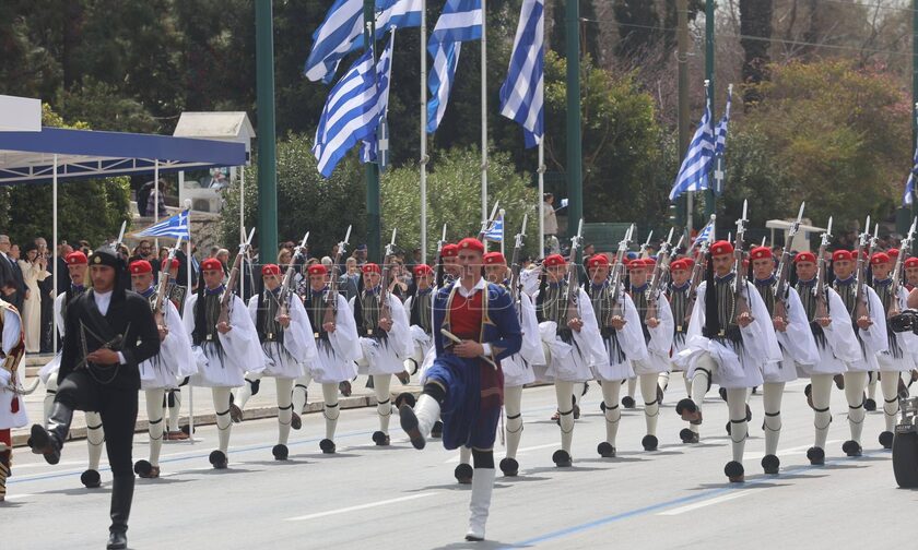 Annual Armed Forces parade for 25 March concludes in Athens