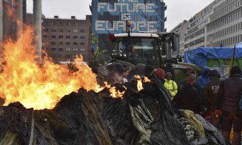 Βρυξέλλες: Νέα διαμαρτυρία αγροτών στις Βρυξέλλες - Η τρίτη από την αρχή του έτους