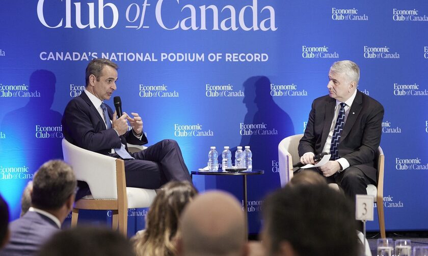 Mitsotakis at Economic Club of Canada event: Greece has become an attractive investment destination