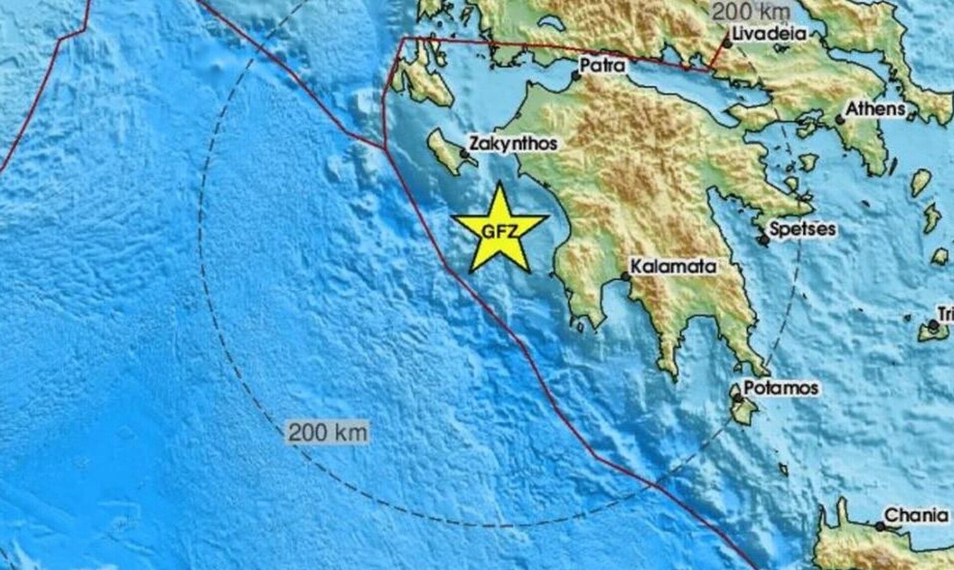 Two earthquakes measuring 5.6 and 5.7 on the Richter scale off Ilia