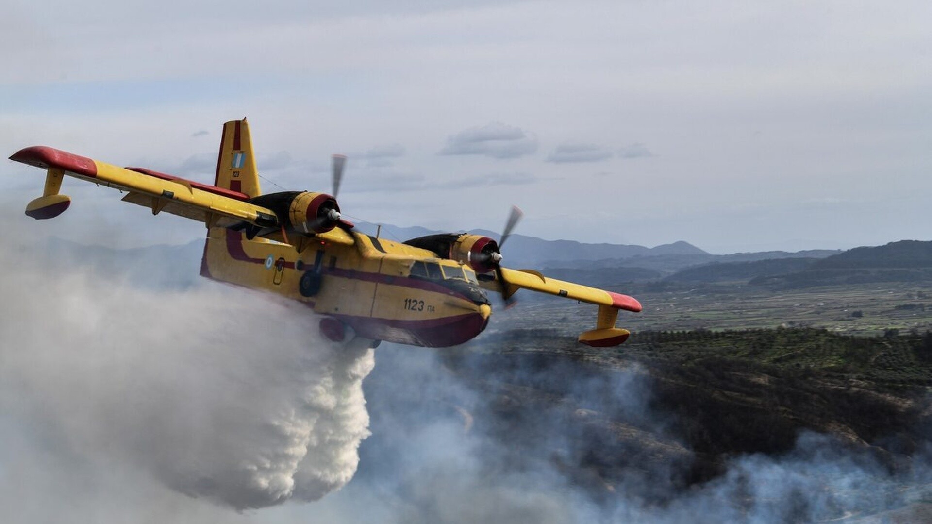 Πρέσπες: Φωτιά σε Δασική έκταση στην Πύλη - Επιχειρεί Canadair και πέντε οχήματα