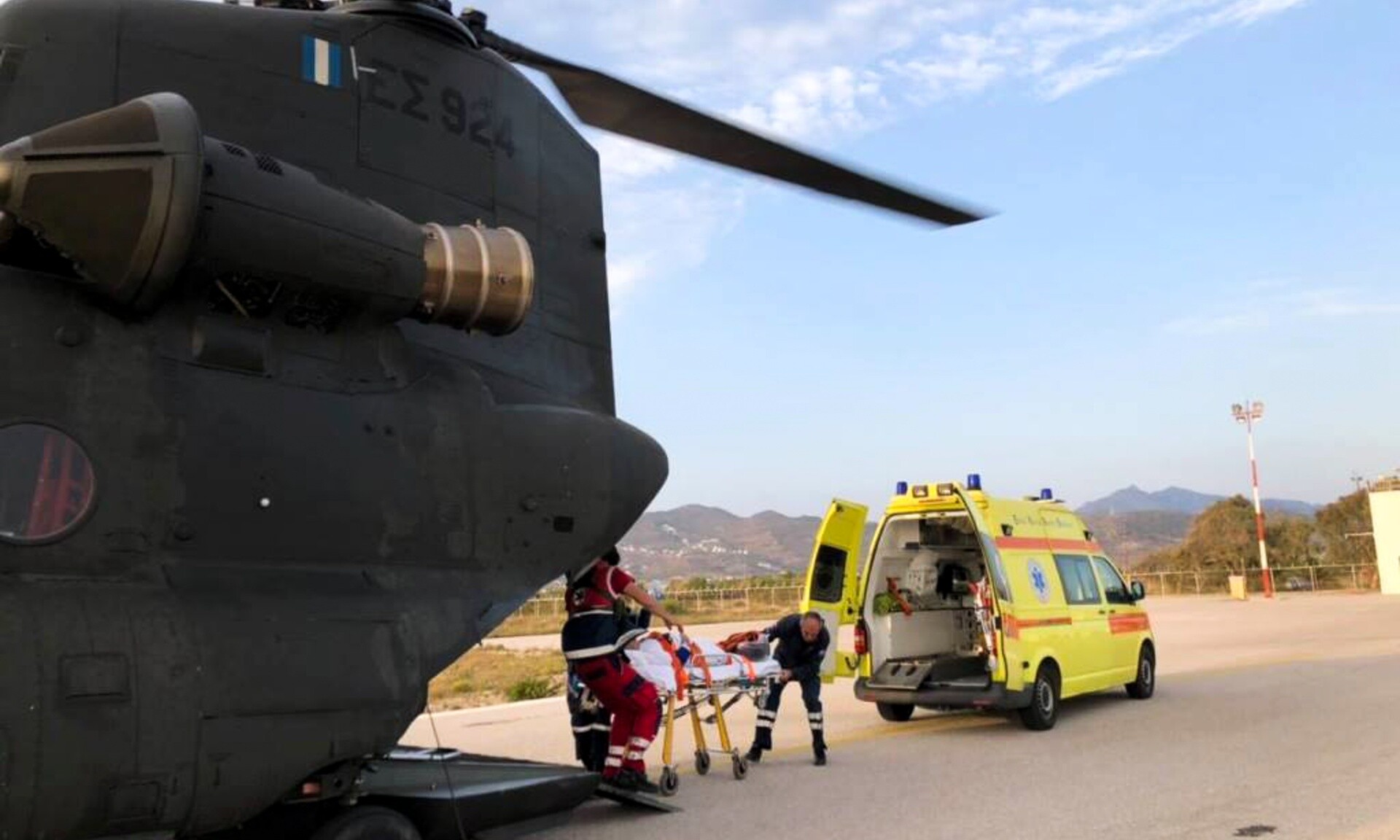 Αλεξανδρούπολη: Αεροδιακομιδή βρέφους 40 ημερών στο νοσοκομείο Αγλαΐα Κυριακού