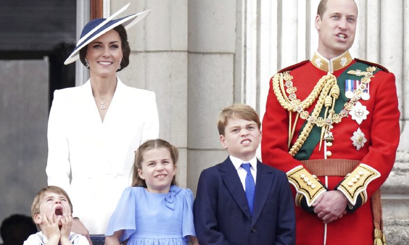 Ο πρίγκιπας Ουίλιαμ με την Κέιτ Μίντλετον και τα παιδιά τους