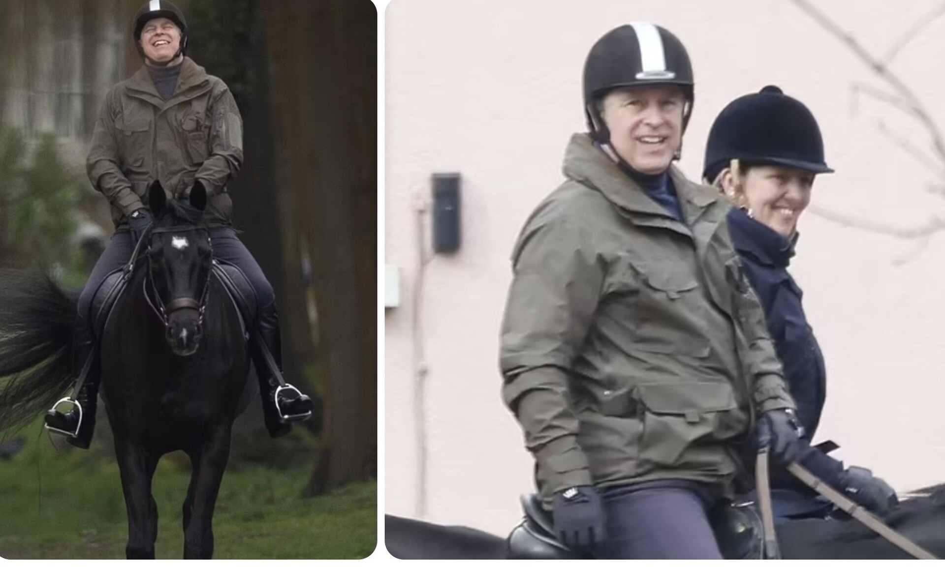Πρίγκιπας Άντριου: Χαμογελαστός με το άλογό του ενώ βγαίνει στο Netflix η ταινία Scoop