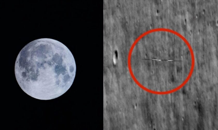 Η NASA κατέγραψε μυστήριο αντικείμενο που μοιάζει με σανίδα του surf δίπλα από τη σελήνη