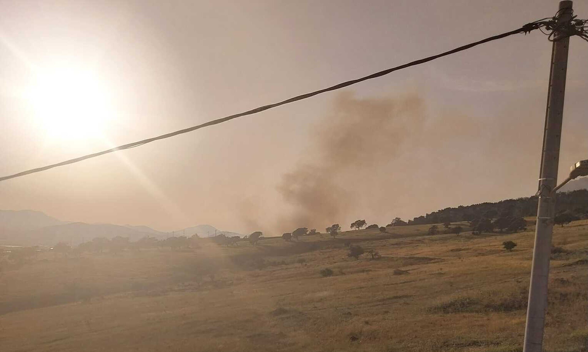 Φωτιά στον Ασπρόπυργο κοντά σε καταυλισμό: Ισχυρή κινητοποίηση της Πυροσβεστικής