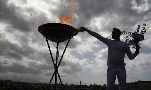 Ηράκλειο: Υποδοχή της Ολυμπιακής Φλόγας με τιμές αρχηγού κράτους
