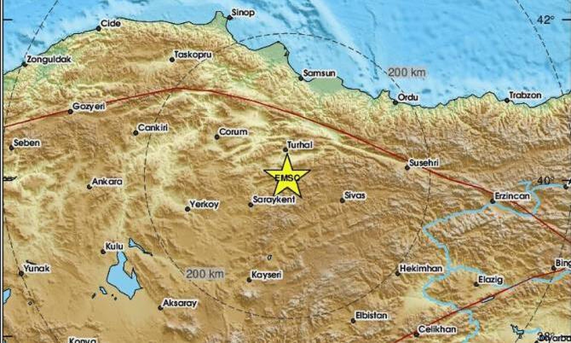 Τουρκία: Σεισμός 5,6 βαθμών της κλίμακας Ρίχτερ στα βορειοανατολικά της χώρας