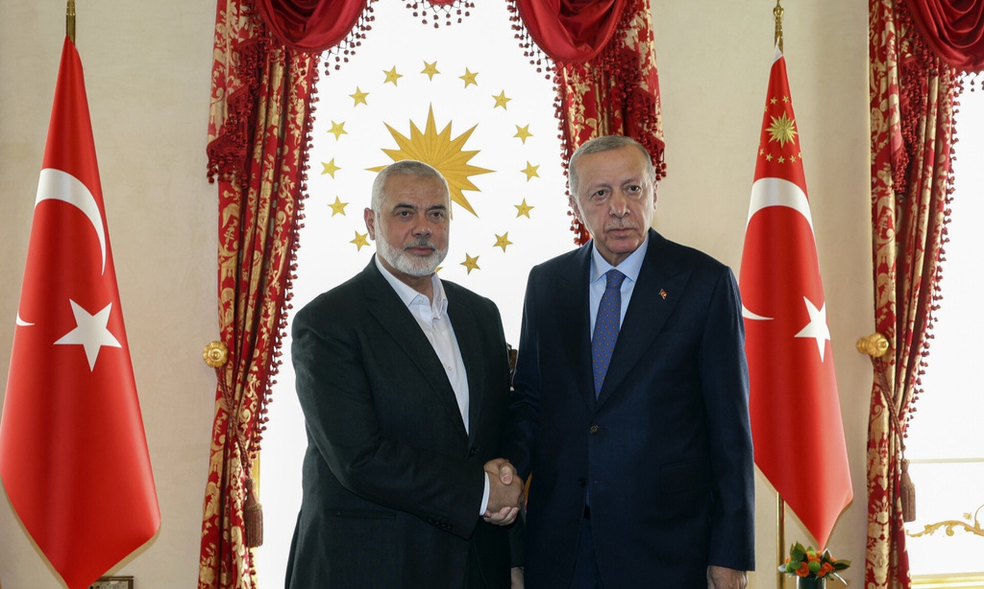 Διπλωματική κινητικότητα στην Τουρκία για τη Μέση Ανατολή: Ο Ερντογάν υποδέχθηκε τον ηγέτη της Χαμάς