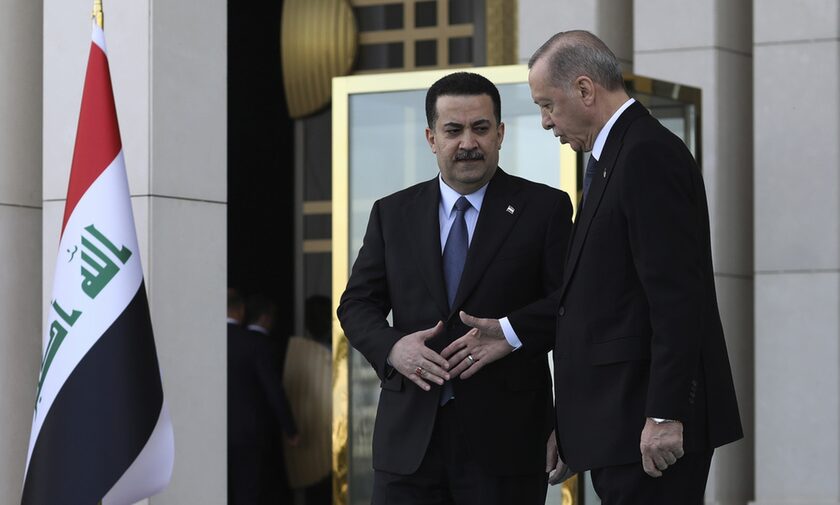 O Eρντογάν με τον Ιρακινό πρωθυπουργό