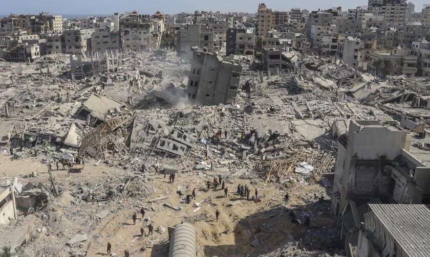Τα ερείπια του νοσοκομείου Σίφα στη Γάζα